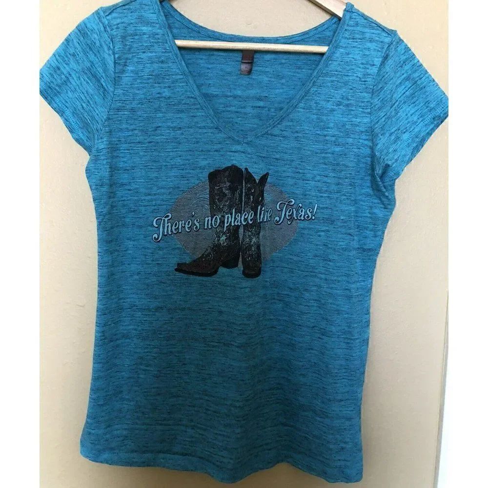Distric Women Western Wear Graphic There's No Place Like Texas T Shirt Size XL